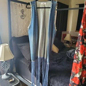 Crazy Train denim vest